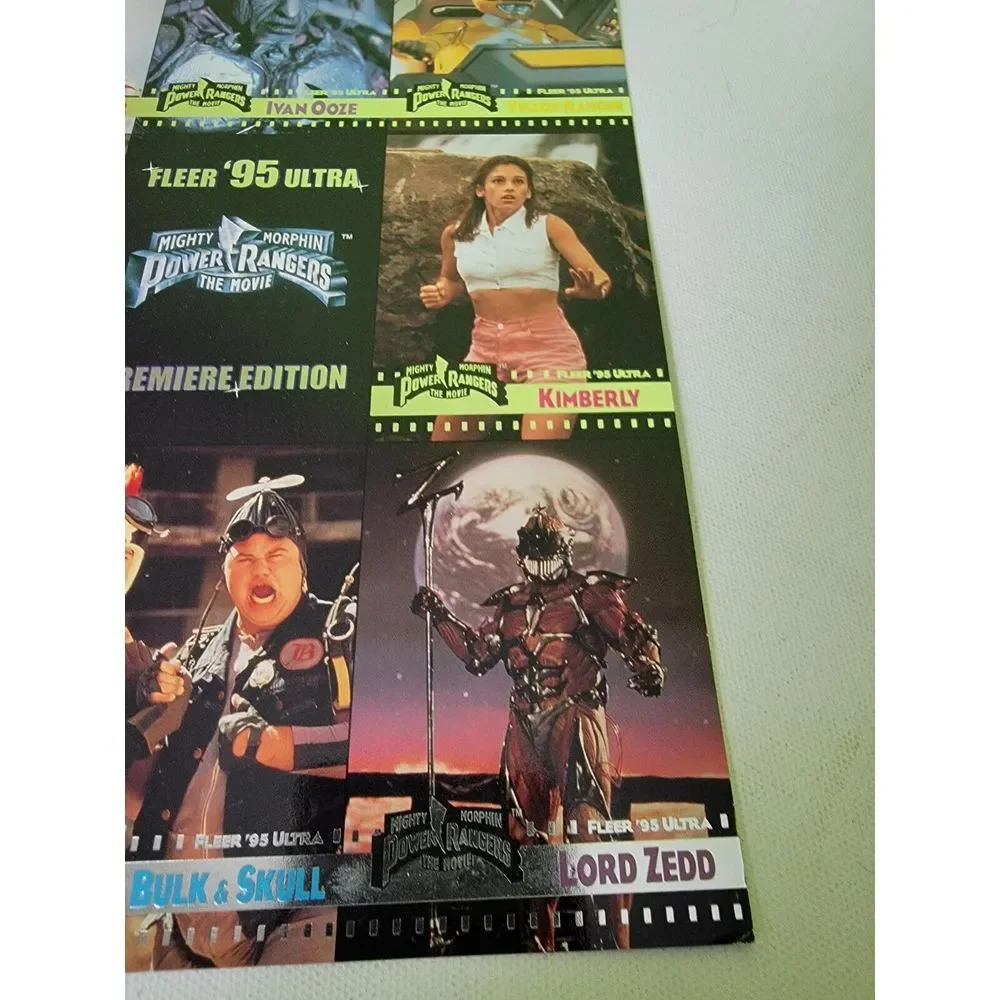 Mighty Morphin Power Rangers Movie 1995 Fleer Ultra 9-Card Panel Promo Sheet